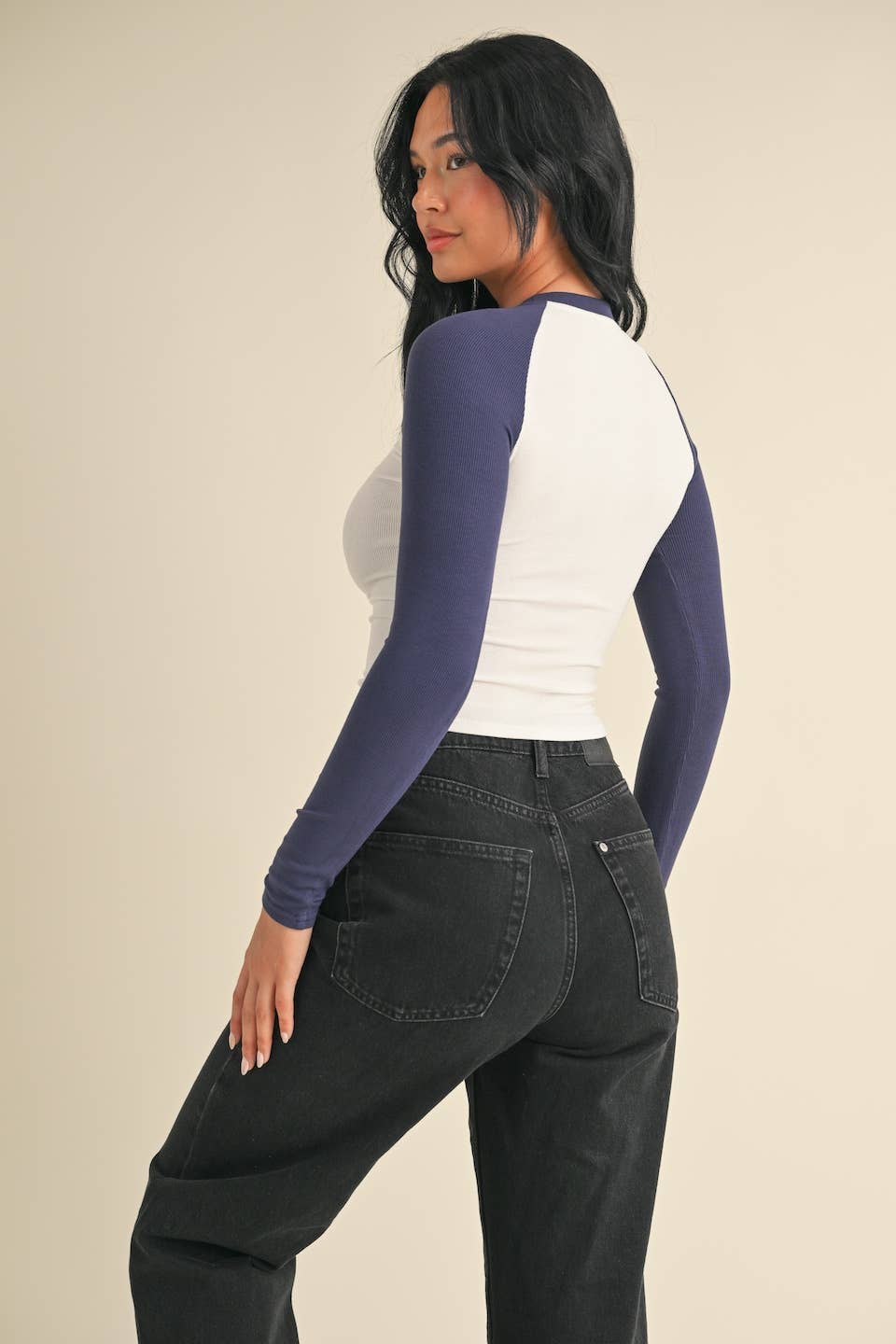 Y2K Raglan Long Sleeve Tee