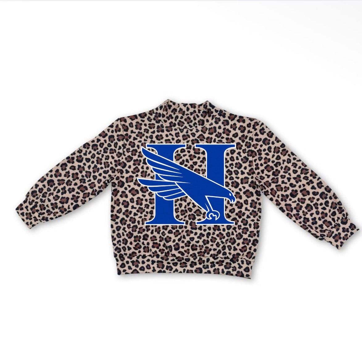 Custom Leopard Mock Neck Kids