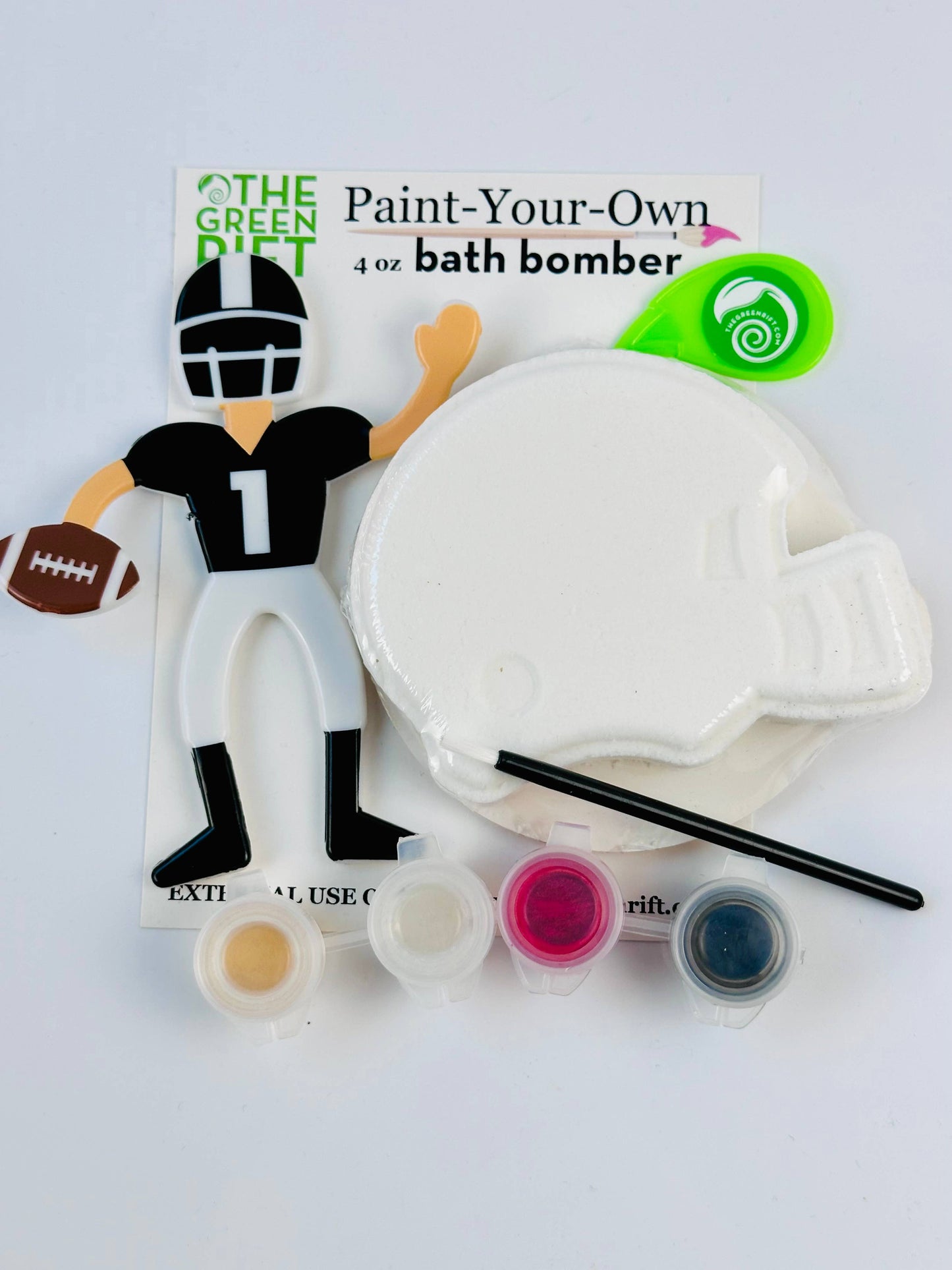 Football Helmet Bath Bomb Paint-Your-Own Set