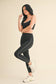 Piping Detail Crop Tank and Leggings Set