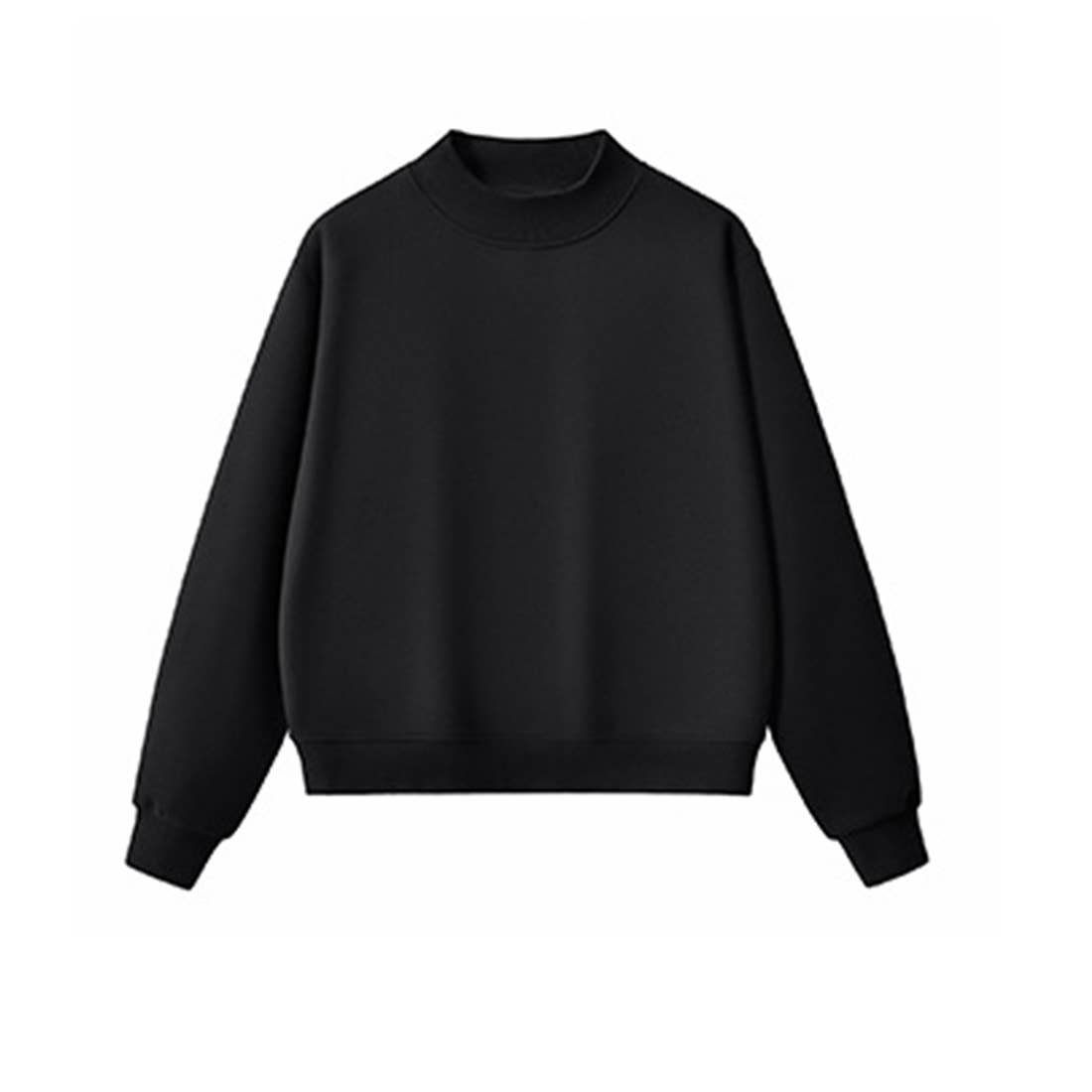Unisex Cozy Fleece Half-High Neck Sweatshirt