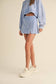 Mineral Wash Side Slit A-Line Skort