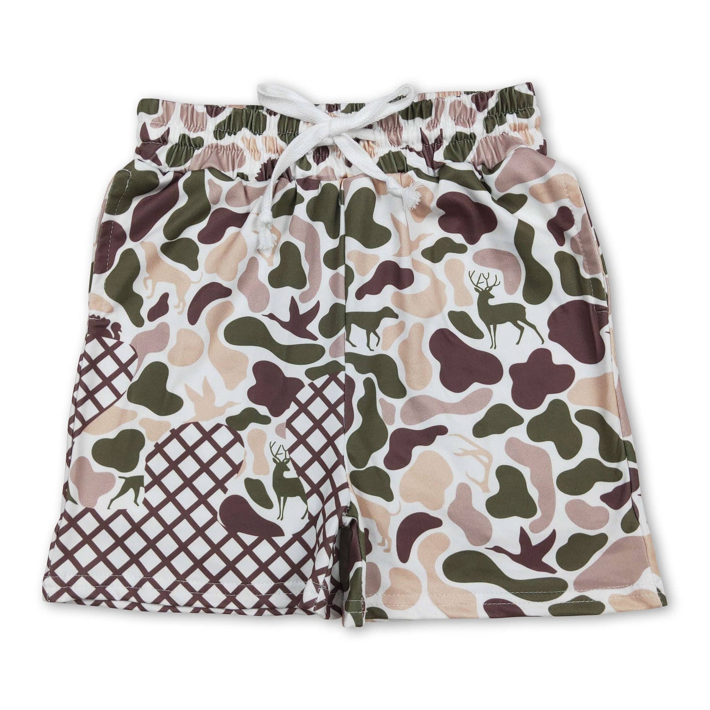Camo ice cream sprinkle baby boy summer shorts