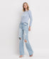 90'S VINTAGE SUPER HIGH RISE FLARE JEANS T5346