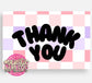 4x6 Package insert thank you cards qty 100 