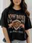 OSU Oklahoma State Cowboys Pep Rally Black Thrifted Tee