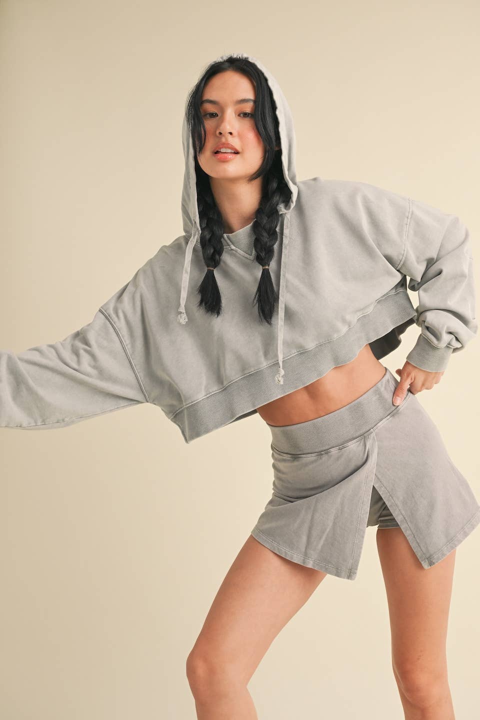 Mineral Wash Pullover Hoodie