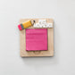 Personalized Teacher Post-it Note Holder – Custom 3x3 Sticky Note Organizer