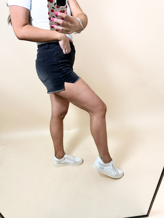 Black Cross Over Shorts