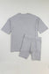 Oversized Loose Tee and Skinny Shorts Set (S-2XL)