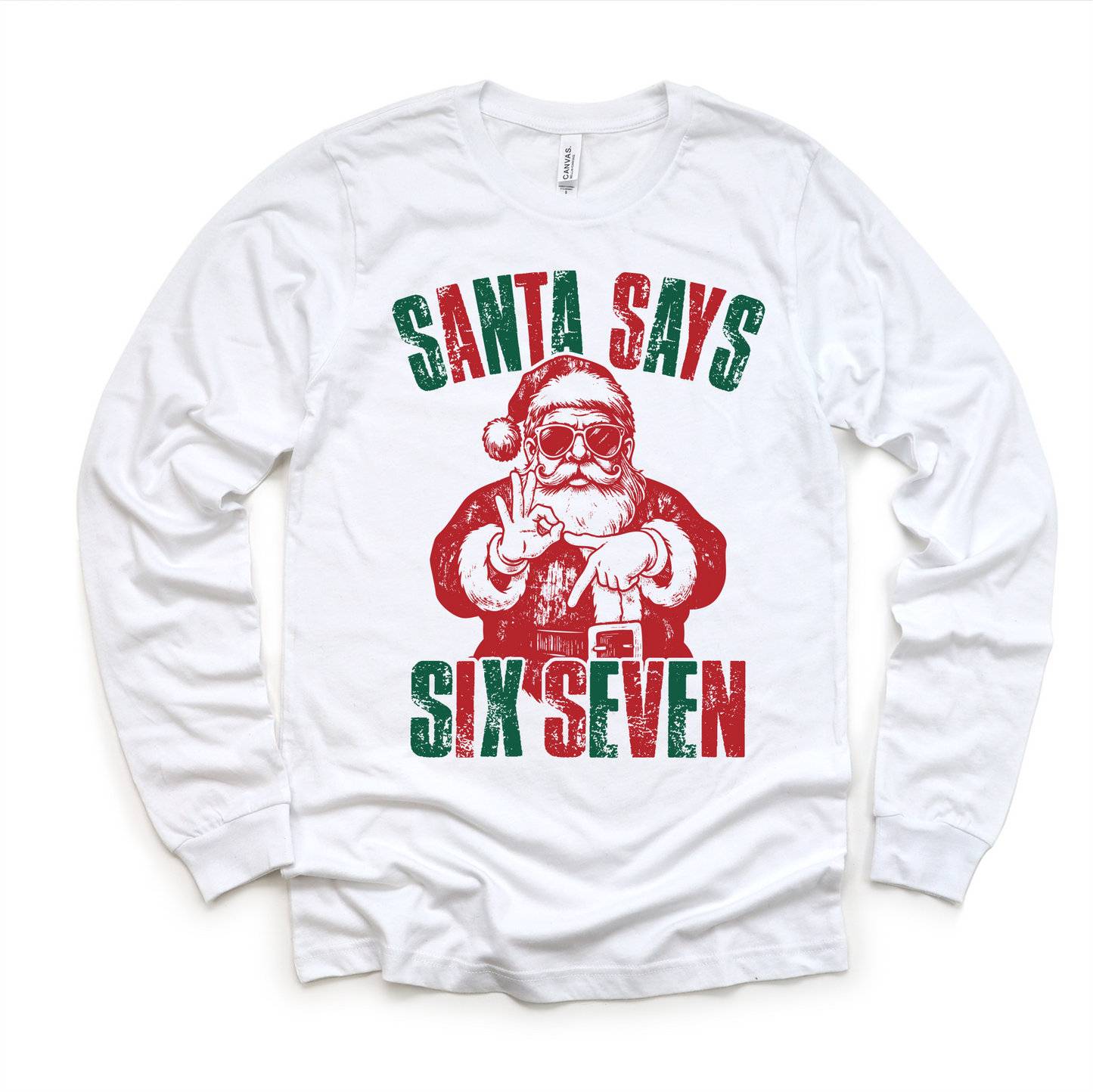 Santa Says Six Seven Christmas T-Shirt - 67 Christmas Tee