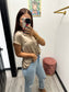 Golden Satin Top