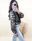 LONG SLEEVE SHOULDER SHIRRING SURPLICE BODYSUIT