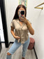 Golden Satin Top
