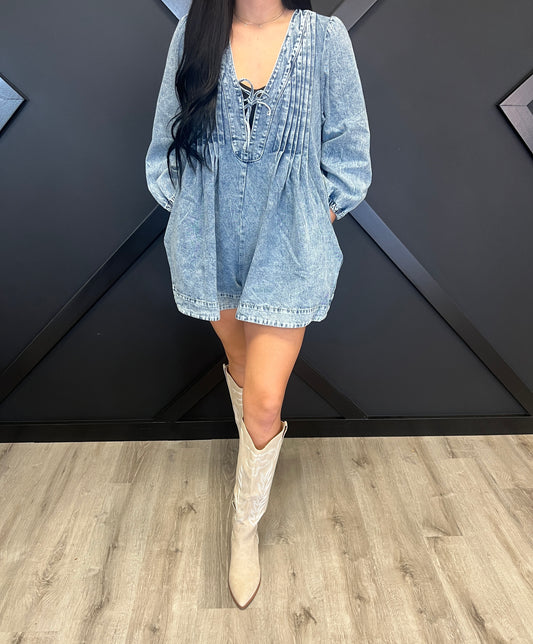 Jules Denim Romper