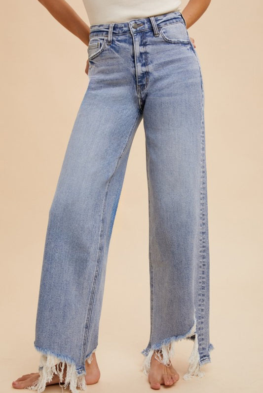 Raw Hem Jeans