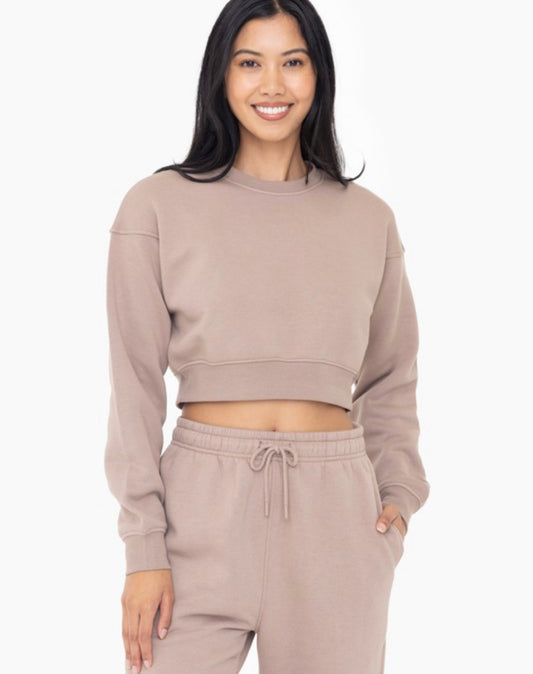 Tan Cropped Sweater