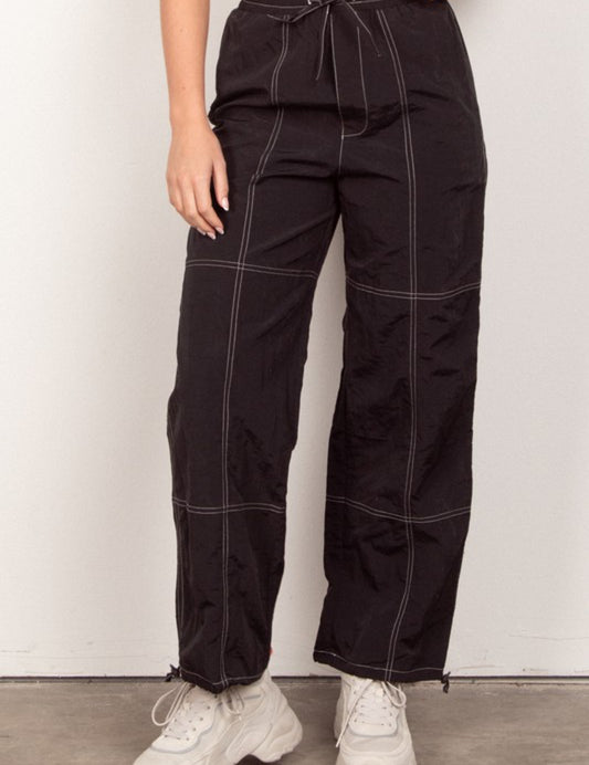 Black Moment Parachute Pants