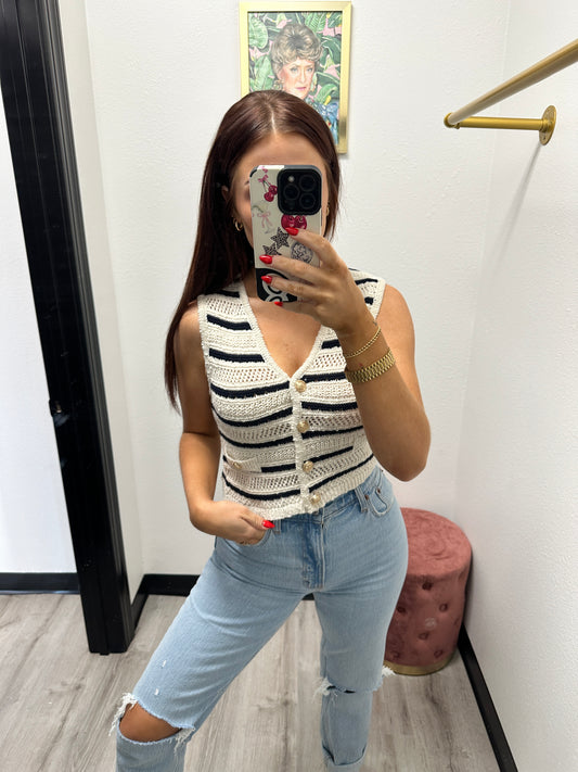 Striped Sweater Vest