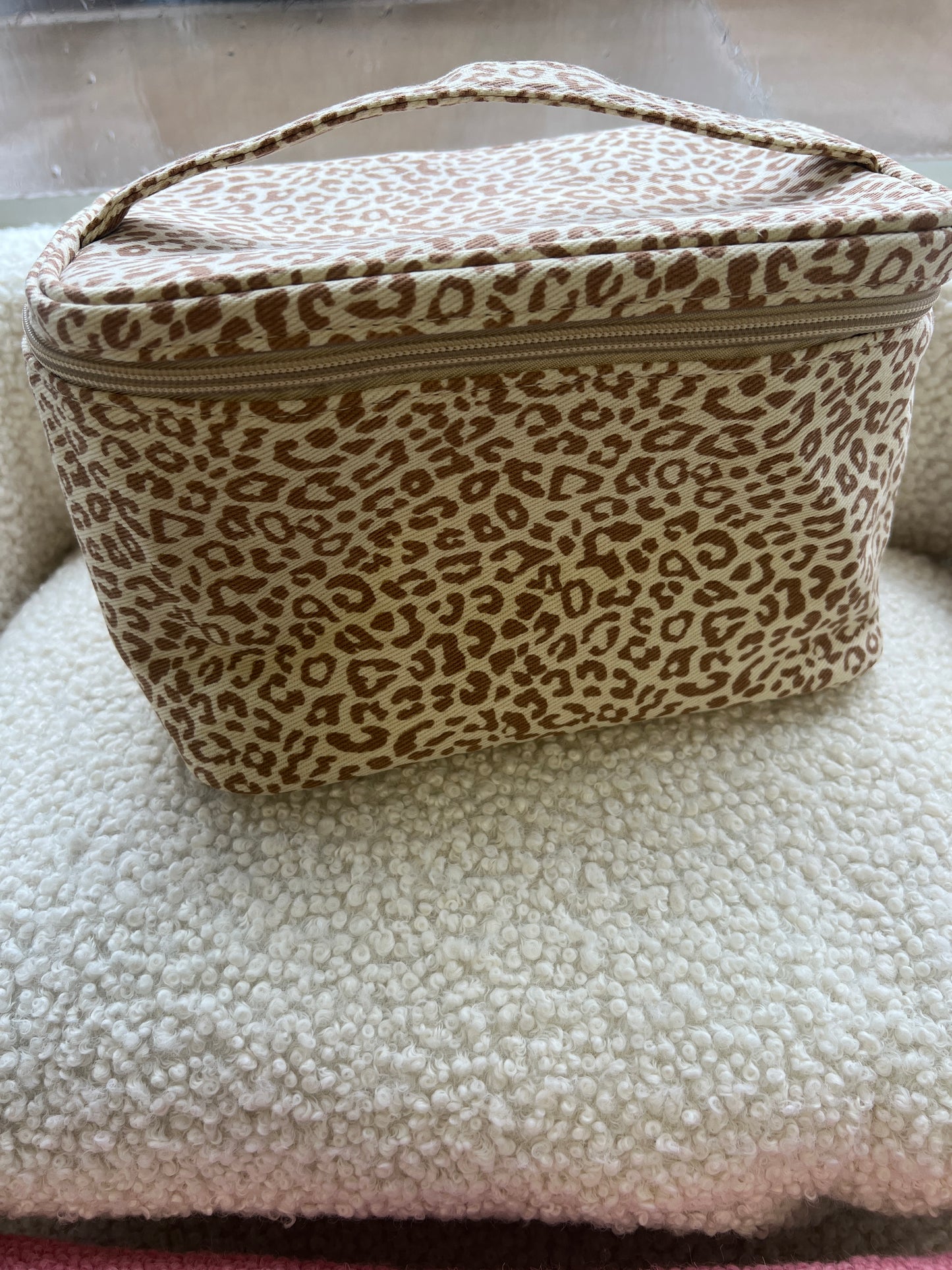 Leopard make up bag