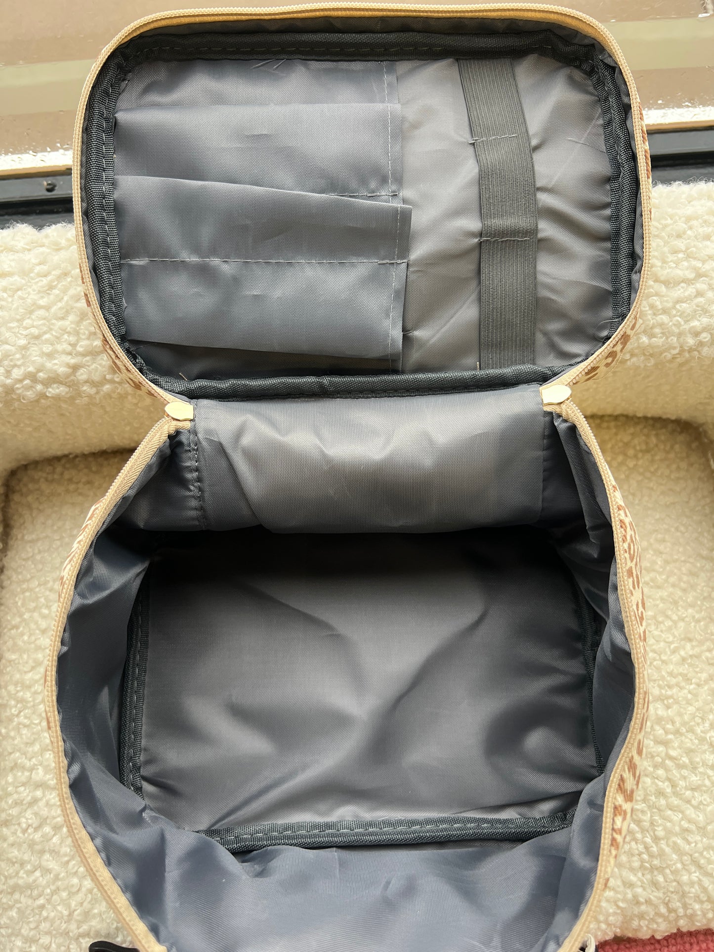 Leopard make up bag