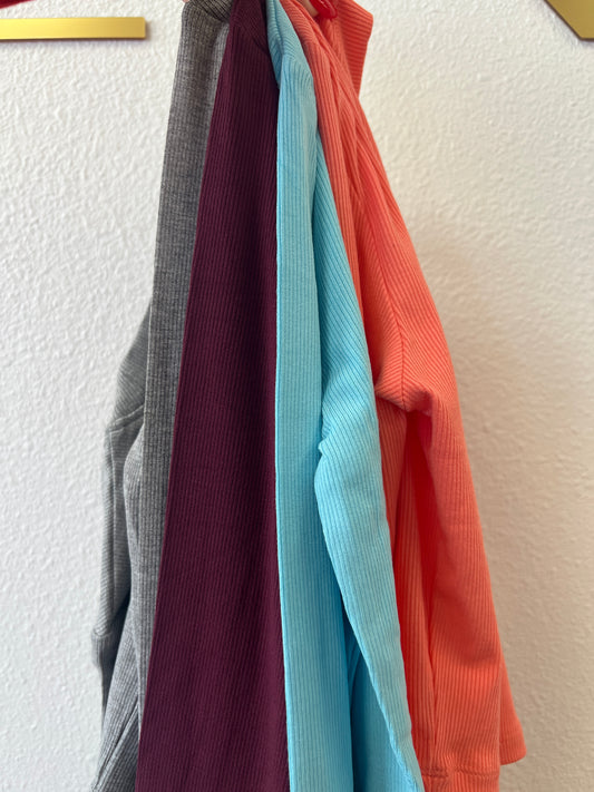 Ribbed basic long sleeve