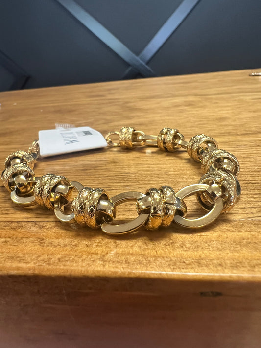 Open Gold Chain Layered Bracelet