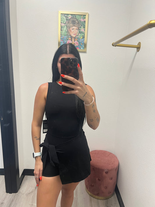 Front Wrap Tie Front Dress
