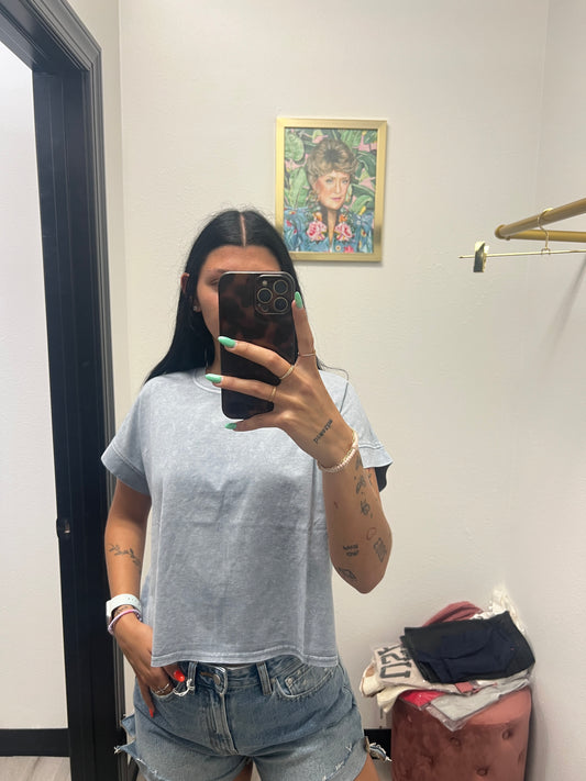 Shoulder short sleeve top