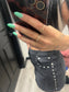 Stud Detail Denim Skirt