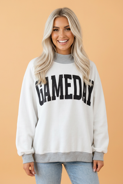 PRETTY BASH GAMEDAY/FOOTBALL Reversible Sweatshirt