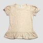 Girls Puff Short Sleeve Ruffle Hem Top - Kids Blank - DIY