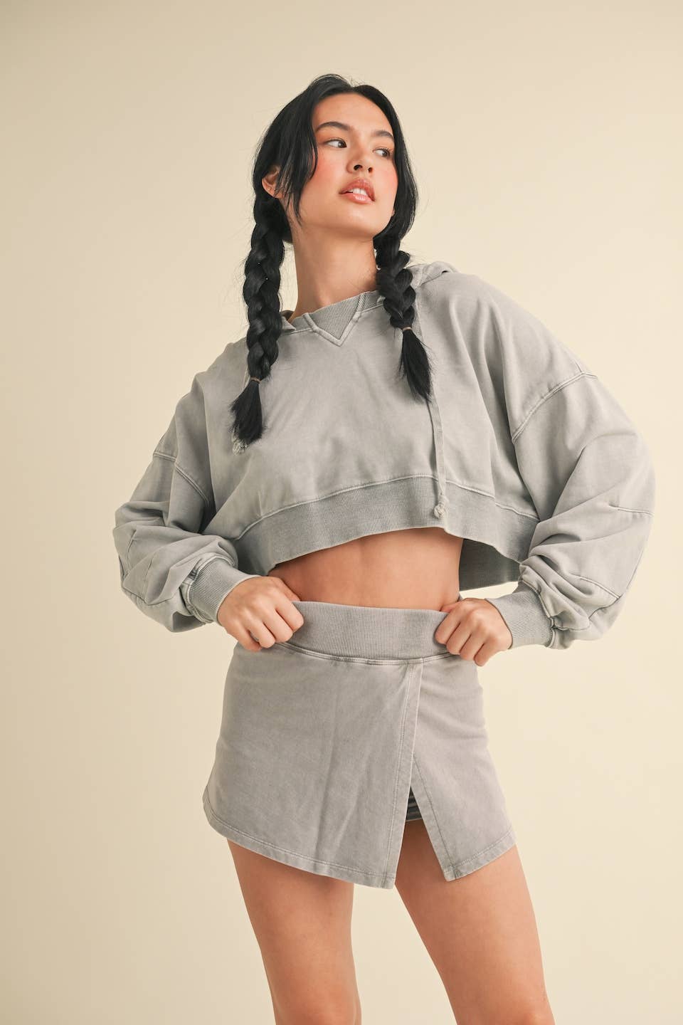 Mineral Wash Pullover Hoodie