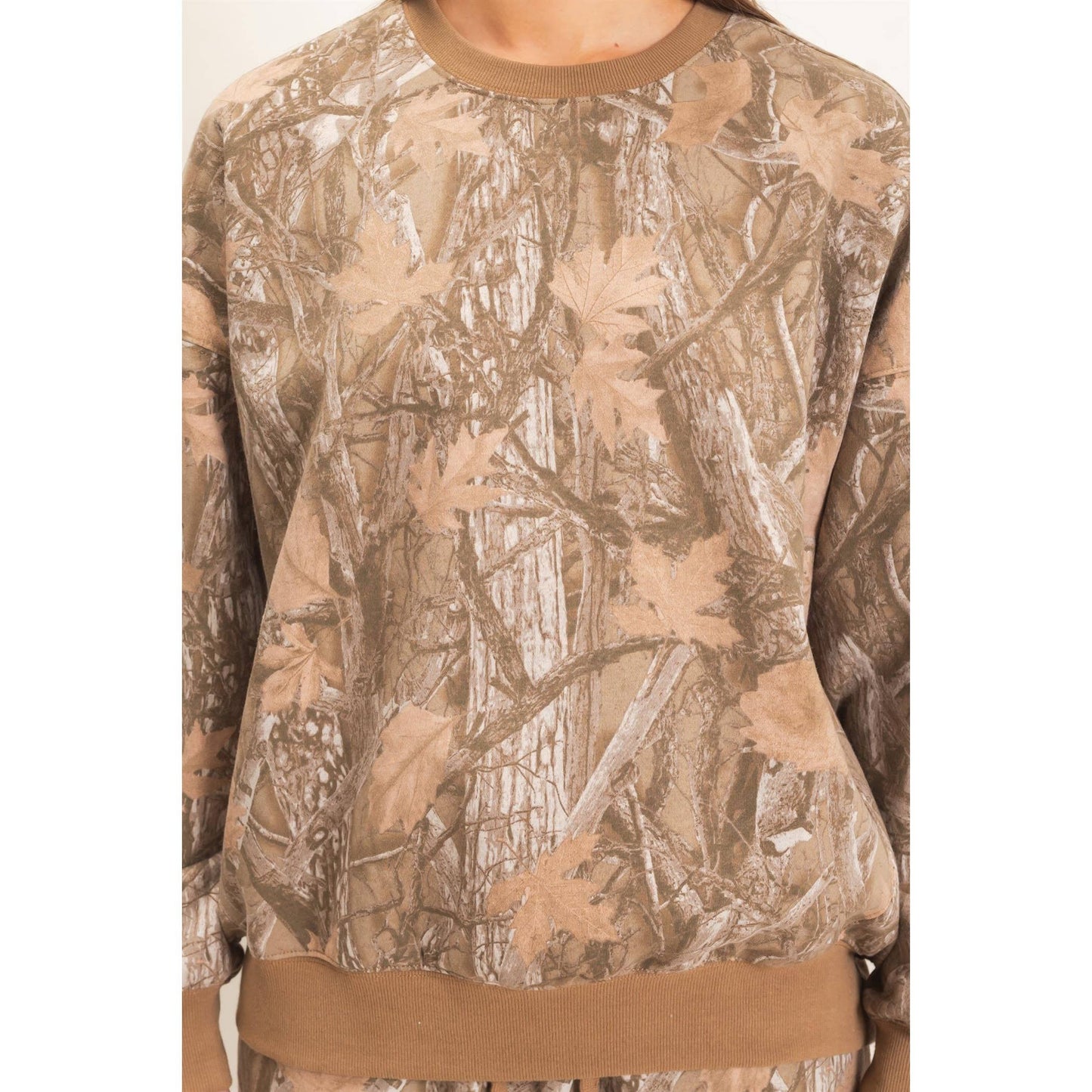 Tree Camouflage Crew Neck Sweatshirt