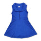 Black sleeveless zipper athletic dress with shorts