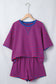 PRETTY BASH Stripe Short Sleeve Top & Short Set