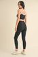 Piping Detail Crop Tank and Leggings Set