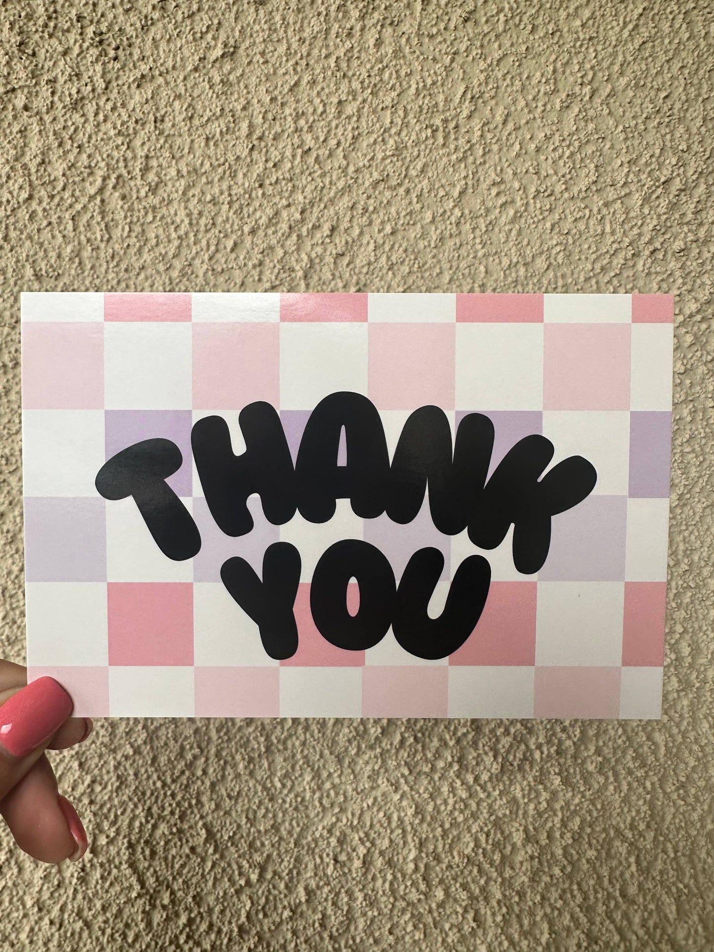 4x6 Package insert thank you cards qty 100 