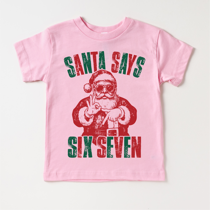 Santa Says Six Seven Christmas T-Shirt - 67 Christmas Tee