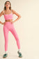 Piping Detail Crop Tank and Leggings Set