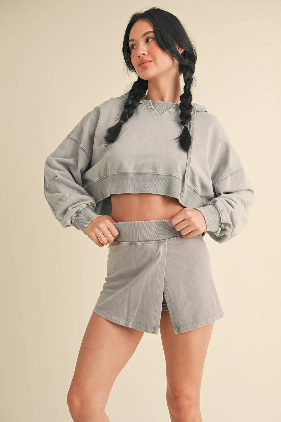 Mineral Wash Pullover Hoodie