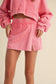 Mineral Wash Side Slit A-Line Skort