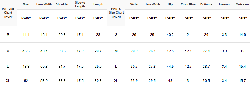 LAS Striped Oversized Pocket Crew Neck Lounge Set (S-XL)