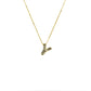 Initial Balloon Bubble Gold Necklace