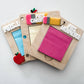 Personalized Teacher Post-it Note Holder – Custom 3x3 Sticky Note Organizer