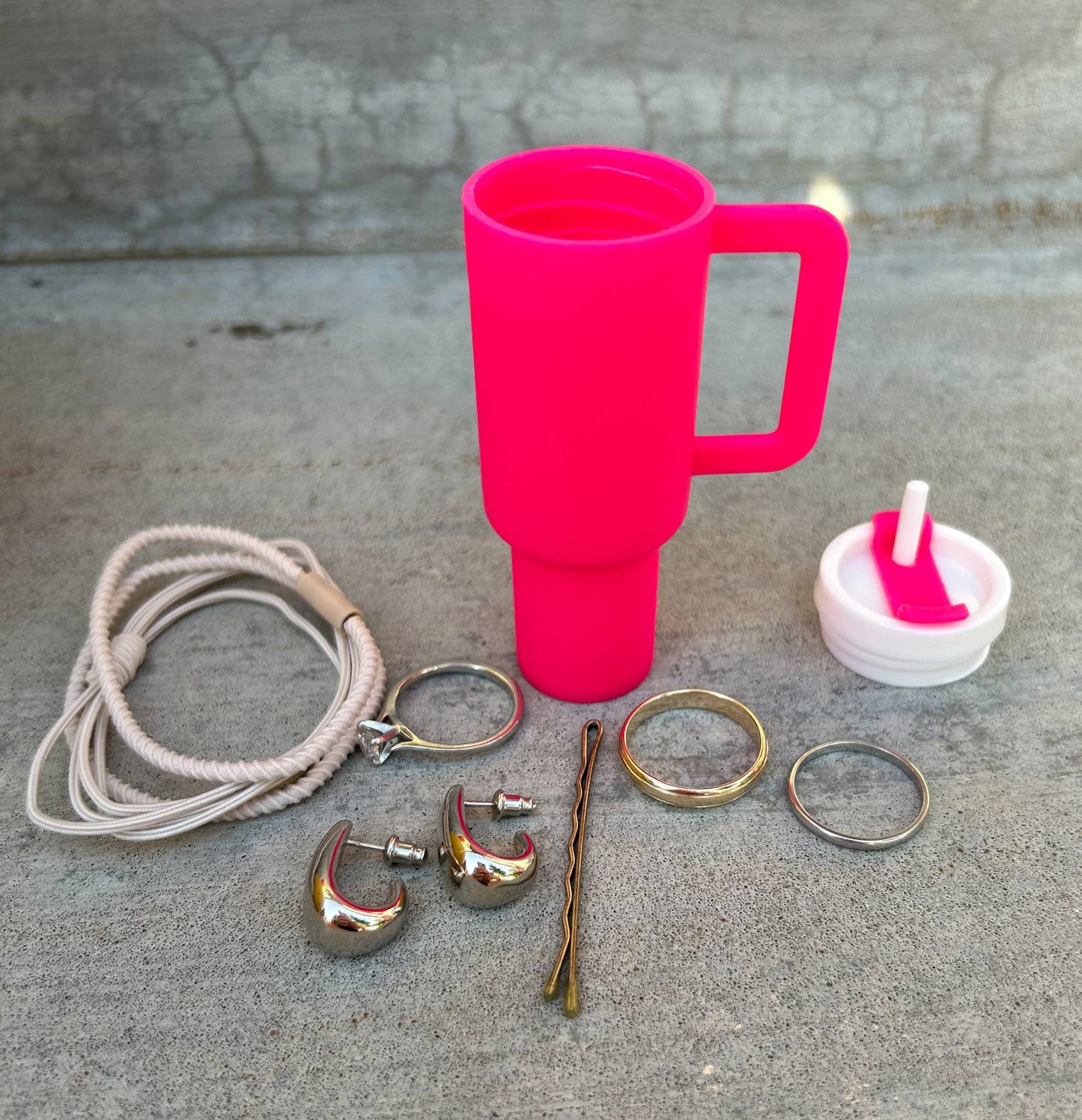 Plastic Tumbler Keychain with Removable Lid