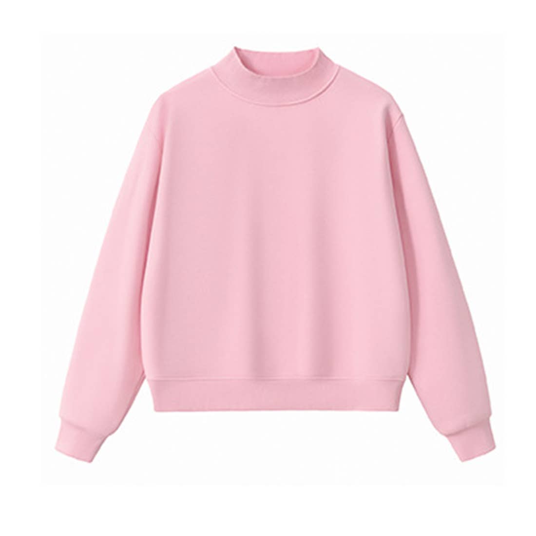 Unisex Cozy Fleece Half-High Neck Sweatshirt