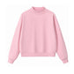 Unisex Cozy Fleece Half-High Neck Sweatshirt