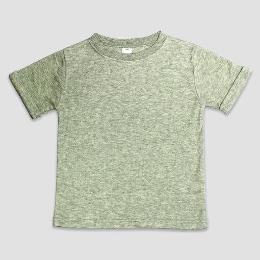Rolled Cuffed Short Sleeve Kids T-shirt -Laughing Giraffe