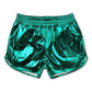 Blue elastic waist kids girls summer shorts